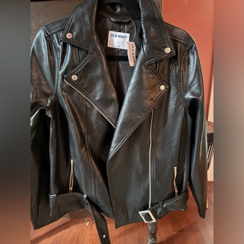 Old Navy FAUX Leather Biker Jacket